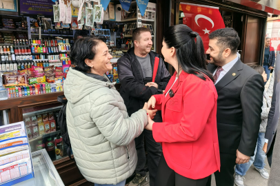 Yazgan ile Gencan'dan Esnafa Bayram Ziyareti