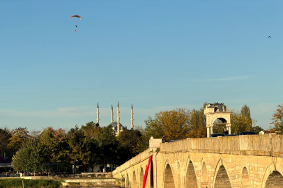 Edirne’de Havadan Nehire Cumhuriyet Coşkusu