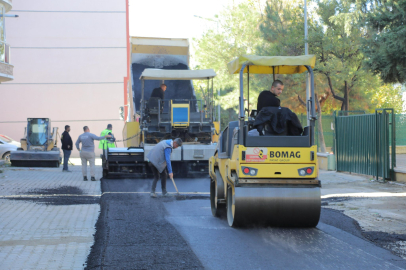Edirne’de Şehit Hakan Girgin Sokak’ta Asfalt Çalışması
