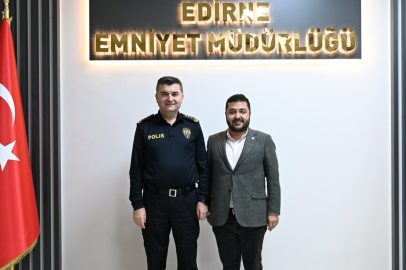 Milletvekili Yazgan, Edirne Emniyet Müdürü Ayhan'ı Ziyaret Etti