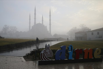 Edirne'de Yoğun Sis Etkili Oluyor