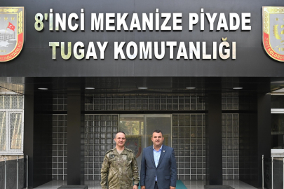 Başkan Nallar’dan 8. Mekanize Piyade Tugay Komutanı Tuğgeneral Yörüyüş’e Ziyaret
