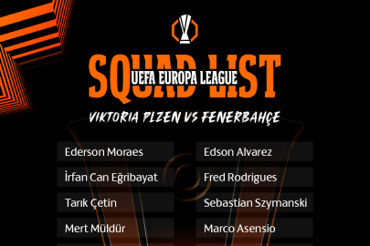 Fenerbahçe'nin Viktoria Plzen Maçı Kamp Kadrosu Belli Oldu