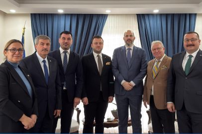 Keşan TSO’dan Yunanistan Edirne Konsolosu Balios’a Hayırlı Olsun Ziyareti