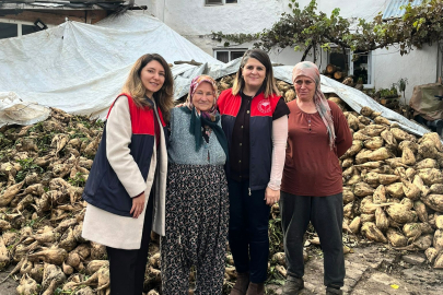 Soğucak Köyü’nde Şeker Pancarı Pekmezi Üretimi Denetlendi