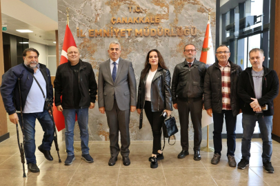 Çanakkale Emniyet Müdürü Dağıstanlı Gazetecileri Kabul Etti