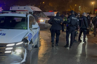 Edirne’de "Dur" İhtarına Uymayan Sürücü Polis Aracına Çarptı