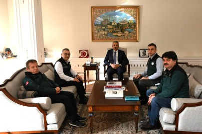 DSİ Heyeti Edirne Valisi Yunus Sezer’i Ziyaret Etti