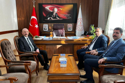 Kaymakam Balaban’dan İl Millî Eğitim Müdürü Altınöz’e Hayırlı Olsun Ziyareti