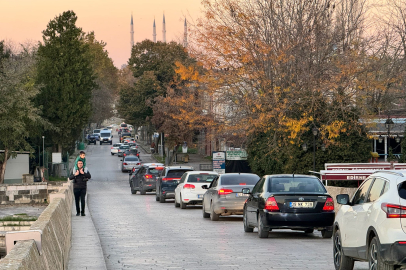 Meriç Köprüsü'nde Trafik Kilitlendi