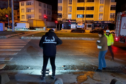 Direğe Çarpan Motosikletteki 2 Kişi Yaralandı