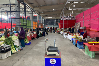Edirne’de Emek Pazarı Güne Sakin Başladı