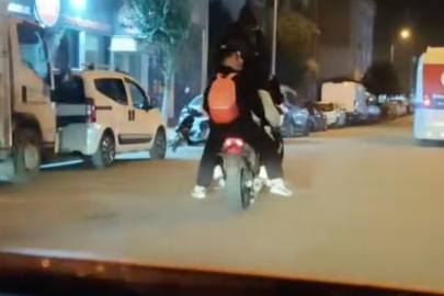 Çanakkale'de Motosiklete Binen 5 Genç Adeta Ölümle Dans Etti