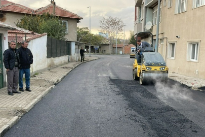 Uzunköprü’de Lise Caddesi’nde Asfalt Çalışmaları Başladı