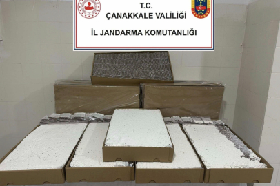 Çanakkale’de Kaçakçılık Operasyonu: 120 Bin Dolu Makaron Yakalandı