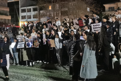 Kırklareli'nde Rümeysa Sanpur'un Öldürülmesi Protesto Edildi