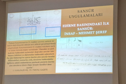 İşte Edirne Basın Tarihindeki İlk Sansür