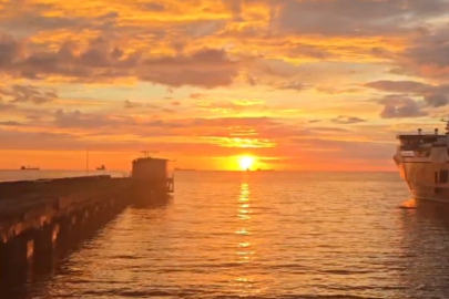 Marmara Kıyılarında Kartpostallık Gündoğumu Manzarası