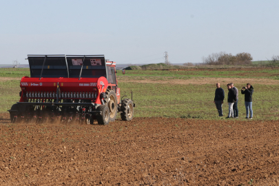 Tekirdağ'da Dijital Sistemle Gelişimi Takip Edilecek Nohudun Deneme Ekimi Yapıldı
