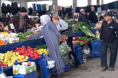 Havsa Halk Pazarı Soğuk Havadan Etkilendi