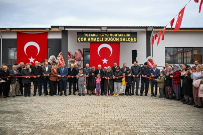 Tozaklı Köyü’ne Çok Amaçlı Düğün Salonu Açıldı