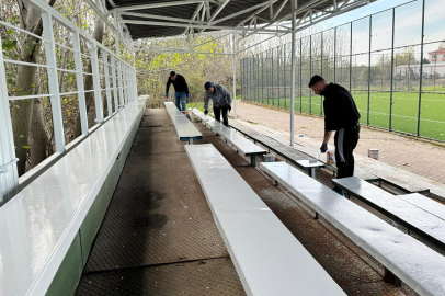 Süloğlu İlçe Stadyumunda Tadilat Çalışması