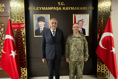 Tuğgeneral Yörüyüş, Kaymakam Tunçer'i Ziyaret Etti
