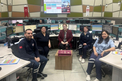 Kırklareli Sağlık Müdürü Cerit, 112 Komuta Kontrol Merkezini Ziyaret Etti