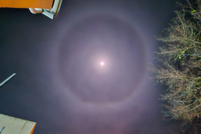 Muratlı Semalarında ‘Ay Halesi' Görüldü