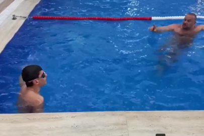 Tekirdağ'da Yaşayan Özel Gereksinimli Deniz, Yüzerek Sosyalleşiyor