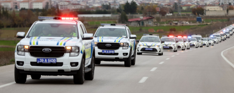 Kırklareli'nde Yeni Polis Araçları Hizmete Alındı