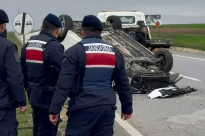 Havsa Yolunda Kaza: 2 Yaralı