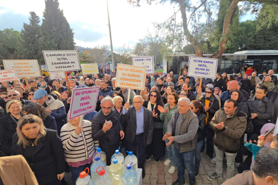 Çanakkale'de Su Sorunu Protesto Edildi