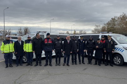 Tekirdağ'da Güvenlik Birimlerine Yeni Araçları Teslim Edildi