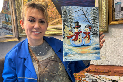 Edirne’de Yılbaşı Konseptli Resimlere Yoğun Talep