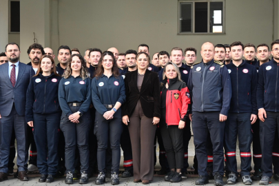 Başkan Yüceer’den Yeni İtfaiyecilere Ziyaret ve Tebrik