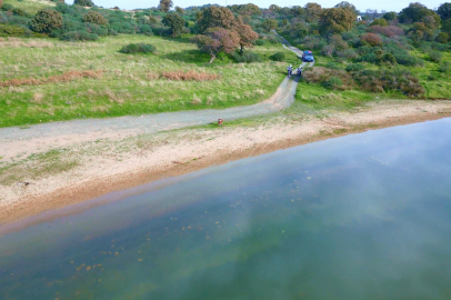 Çanakkale’deki Pembe Gölün Güvenliği Jandarma Ekiplerince Sağlanıyor