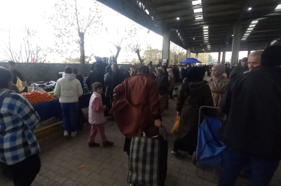 Havsa Halk Pazarı Soğuğa Rağmen Doluydu