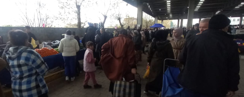 Havsa Halk Pazarı Soğuğa Rağmen Doluydu