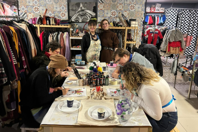 ‎Edirne’de Çanta Boyama Workshopu