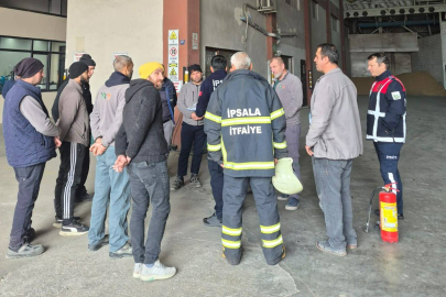 İpsala'da İtfaiyeden Yangın Güvenliği Eğitimi