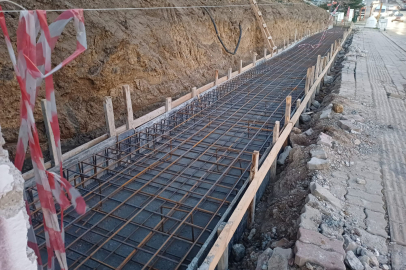 Edirne'de 1,9 Milyon Liralık İstinat Duvarı