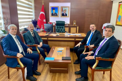 Milli Eğitim Yöneticilerinden Kaymakam Özderin’e Ziyaret