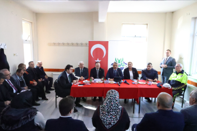 Muhtarlardan Vali Sezer'e Köylerdeki Yatırımlar İçin Teşekkür