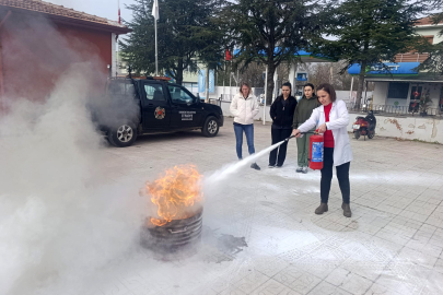 Babaeski’de Aile Sağlık Merkezlerinde Yangın Eğitimi Verildi