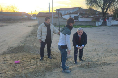 İpsala AVM Önünde Düzenleme Çalışmaları Sürüyor