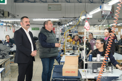 Başkan Martin’den Çöpköy’de Tekstil Firması Ziyareti