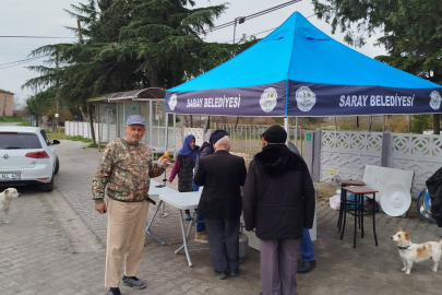 Saray Belediyesi’nden Üç Ayların Başlangıcında Lokma İkramı