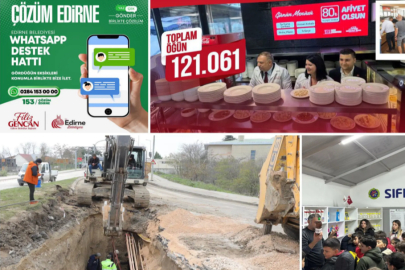 Edirne Belediyesi’nden Yılın Son Haftasında Yoğun Çalışma