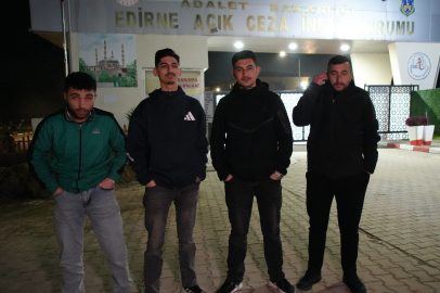 Edirne'de 12 Yıl Sonra Tahliye Olan Mahkûm Mutluluk Gözyaşları Döktü